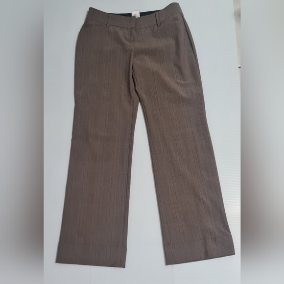 Ladies brown pressed dress pants in size 0 - Picture 2 of 9